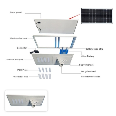 All In One Solar Street Lighting Lithium Iron Phoshpate Battery