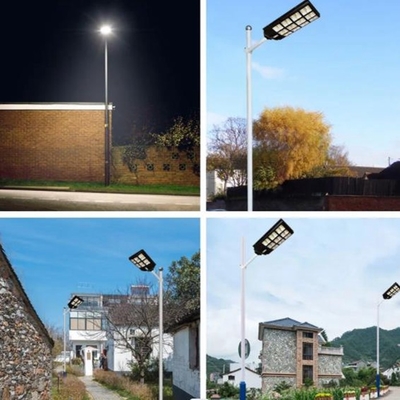 150-160LM/W Luminous Flux Integrated Solar Street Light IP65 Waterproof Level 80-200W