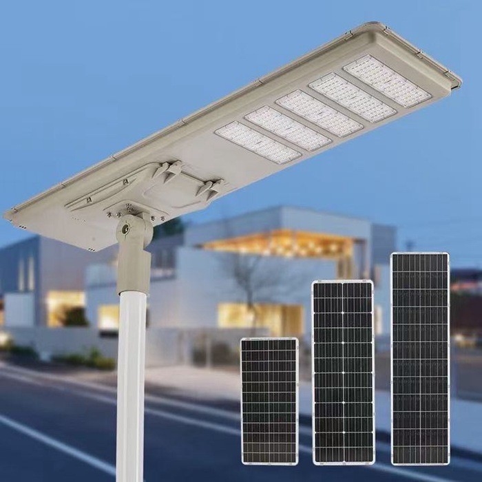 Integrated Solar Powered LED Street Light With 120 Degree Beam Angle 50000 Hours Life Span